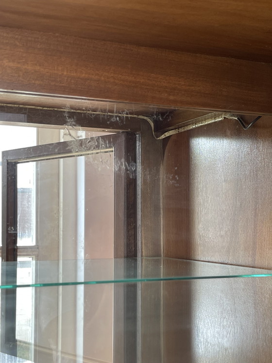 Sekretärsschrank im Art-Deco-Stil – Aufbewahrungsschrank, Glass, Metal (photo 7 of 15)