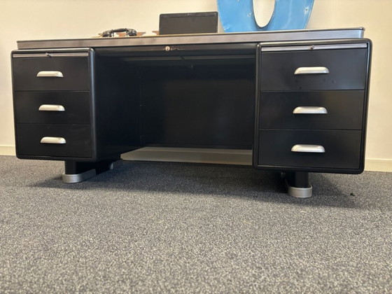 Ahrend Oda Art Deco Stijl Industrieel ''Prominent'' Industrieel Buro – Bureau, Metal (photo 22 of 23)