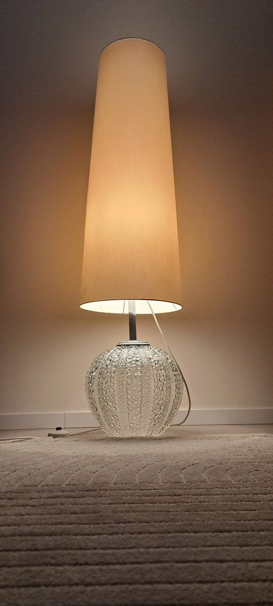 Image 1 of Floor lamp made of bubble glass by Hustadt, Germany, 1960s