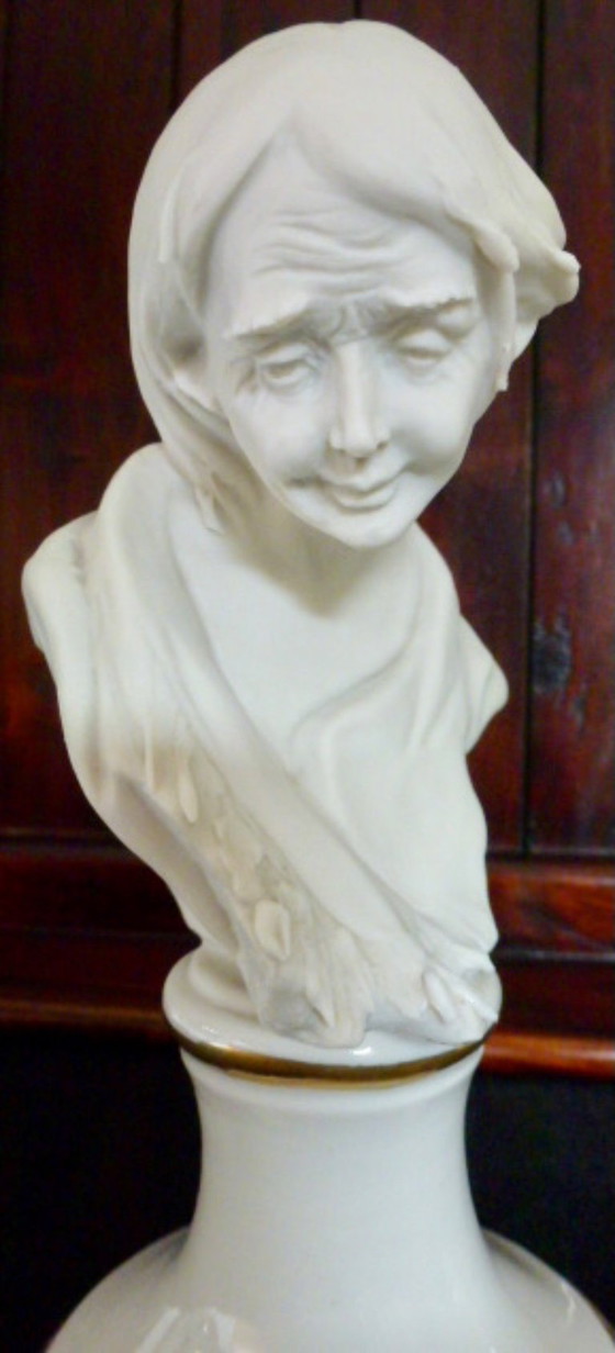 Image 1 of Capodimonte, 2x Nico Venzo Busts - Bisque porcelain.