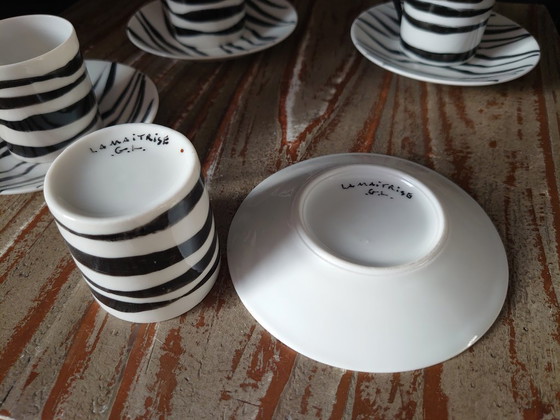 Image 1 of Tazzine/piattini da caffè vintage Galeries Lafayette (Parigi).