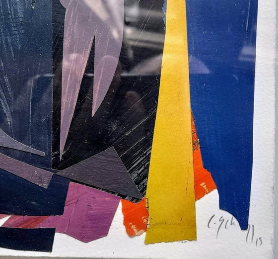 Image 1 of Claudio Scheffer - "Musical Notes 1" - Origineel werk in gemengde technieken en collage.