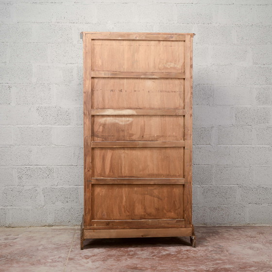 Art Deco Drop-Front Trumeau Credenza – Specchi, Legno (photo 17 of 17)