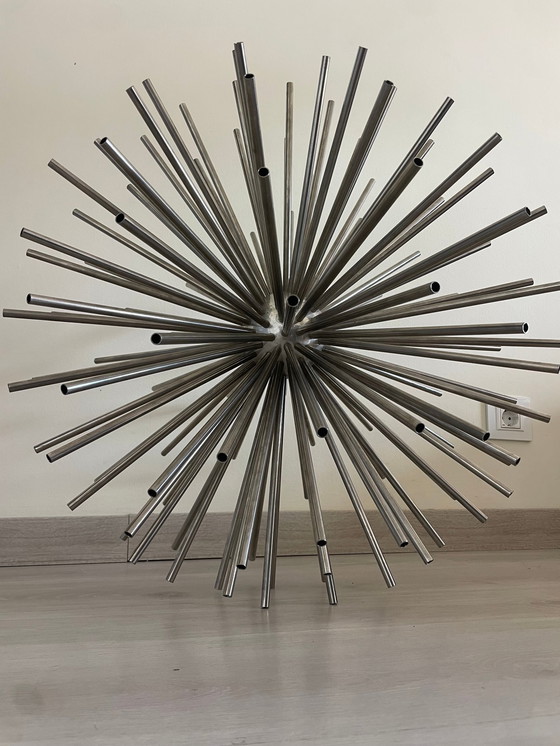 Image 1 of Curtis Jere Monumental Steel Asteroid Sculpture, Circa 1970