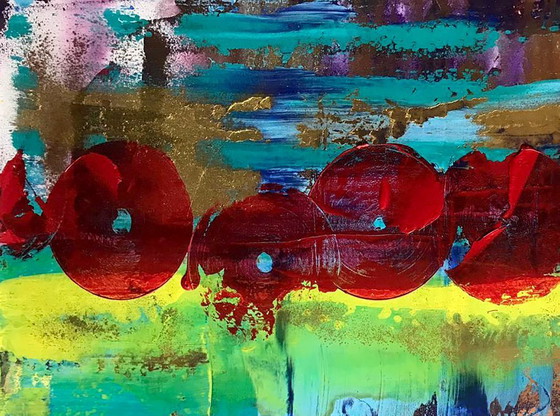Image 1 of Original Acrylic Painting Abstract Expressionism Dance of Life