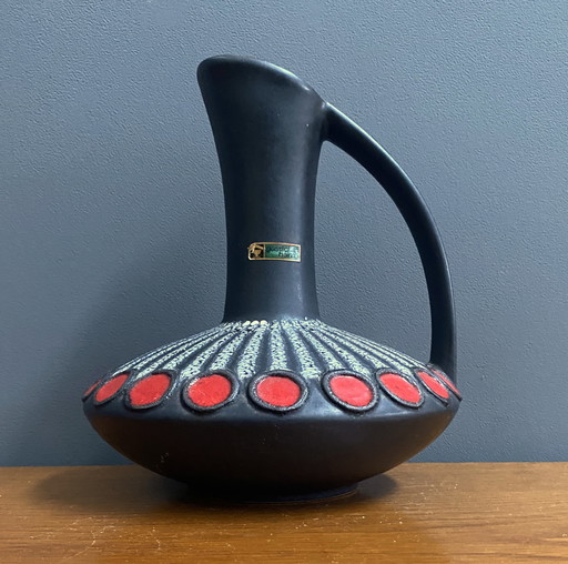 Vase en forme d'OVNI Schlossberg Allemagne de l'Ouest