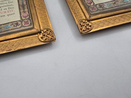 Image 1 of Altar Canon (Altar Cards (Tabellae Lavabo) 19th Century