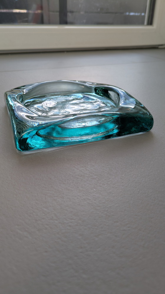 Image 1 of Vintage asbak/opbergbakje, retro glas uit de jaren 70