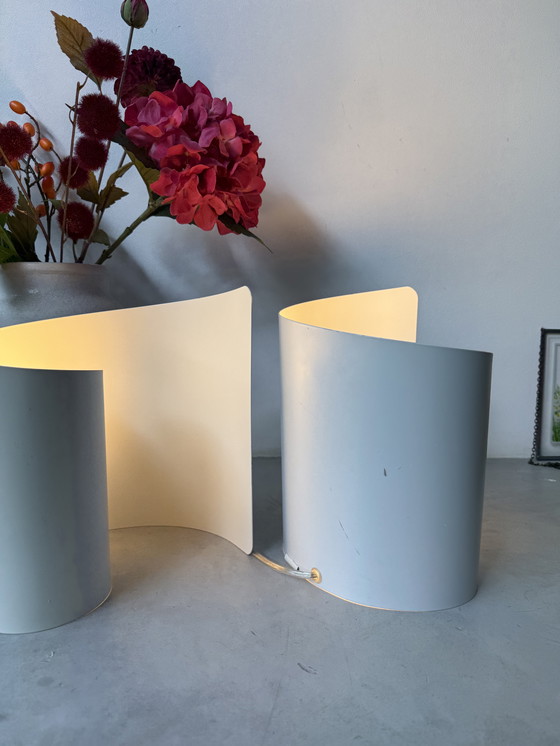 Image 1 of Set of 2 postmodern table lamps by Brilliant Leuchten (model 92760, also known as "Tessa")