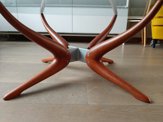 Image 1 of Porada Denuo Salontafel – Italiaans Design – Massief Hout & Glas