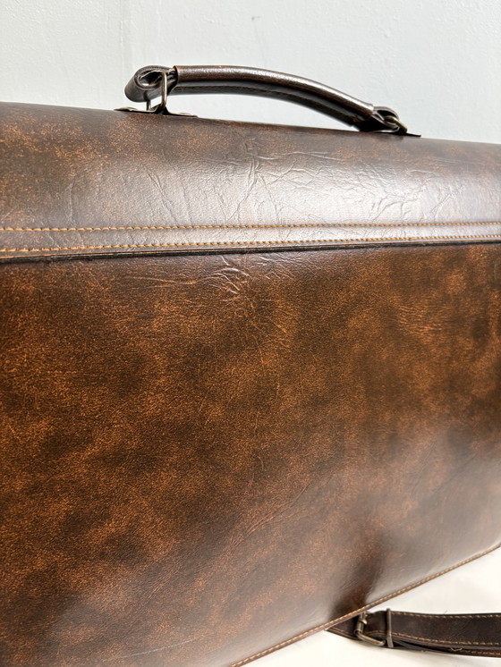 Image 1 of Borsa da lavoro in pelle vintage in ottime condizioni