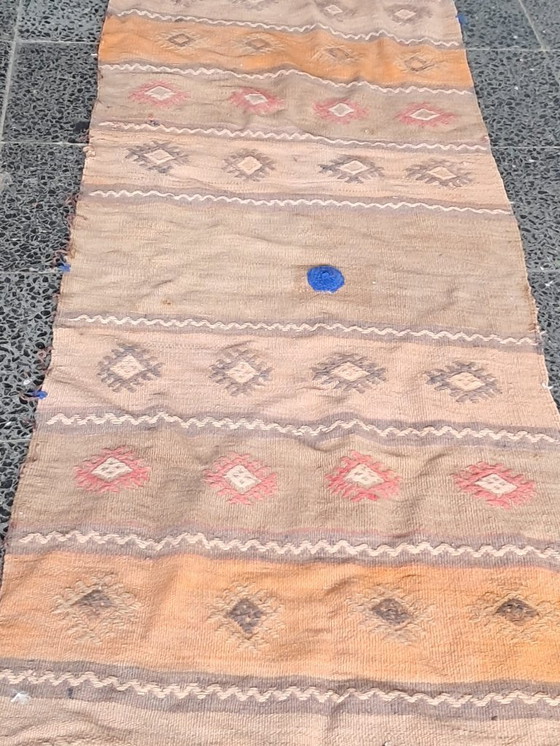 Image 1 of Kilim turco tessuto a mano 280x61 cm