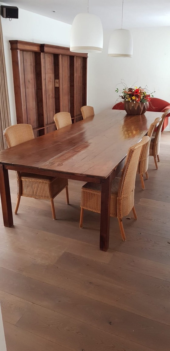 Image 1 of Antieke Tafel: 380 lang en 115 breed.