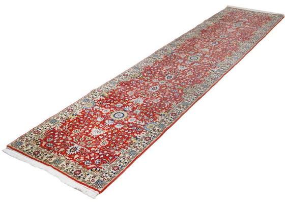 Image 1 of Origineel Hereke wollen tapijt, antiek, 350 x 80 cm