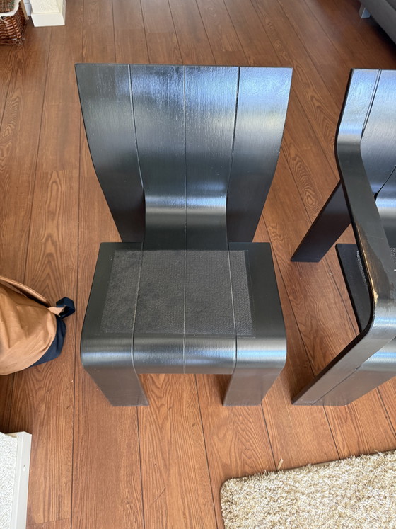 Image 1 of Sedie a listelli Gijs Bakker 5 pezzi