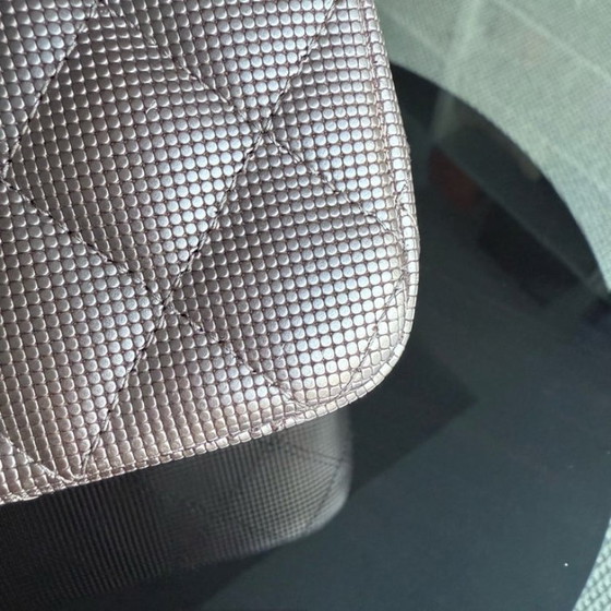 Image 1 of Chanel Classic Flap Medium - Pixelated Calfskin Metallic Pink Silver Hardware Series 21