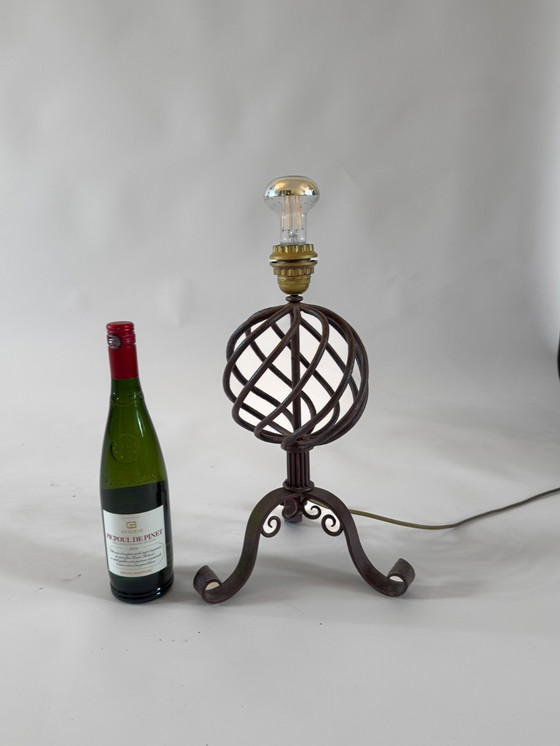 Image 1 of Lampe en fer forgé brutaliste