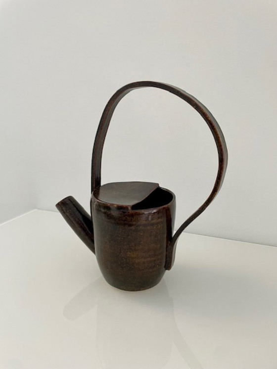 Image 1 of Unique handmade vintage ceramic watering can