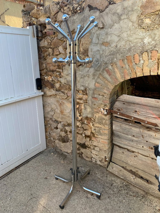 Image 1 of Appendiabiti vintage 1970 in metallo cromato