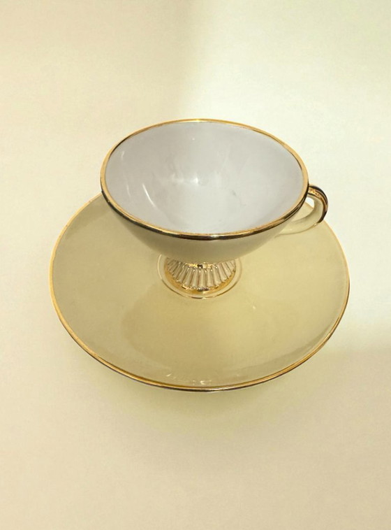 Image 1 of Florentine ceramic tea/coffee set, Art Deco style, 1950s