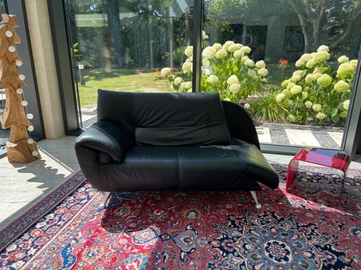 Mooie leren bank te koop