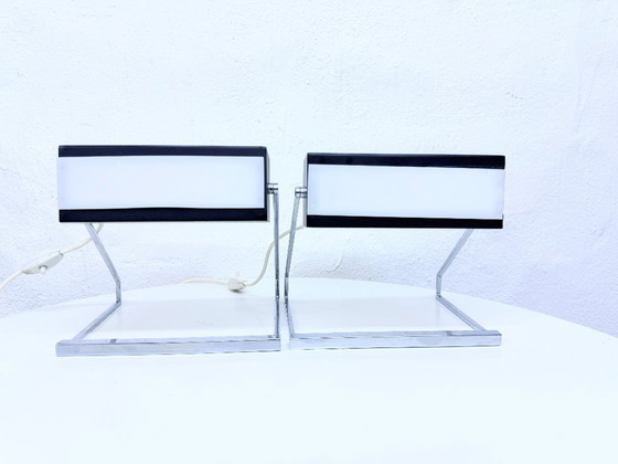 2 Cosack table lamps, model 7851, 1960s, minimalist design – Chrome (photo 5 of 13)