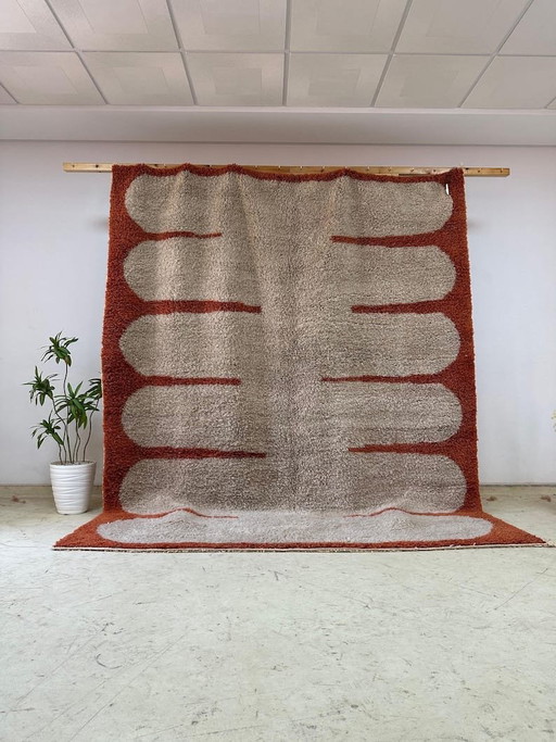 Grande tappeto berbero tessuto a mano, lavorazione artigianale tradizionale, misura 3/4 M – Ahrend, vloerkleden en tapijten