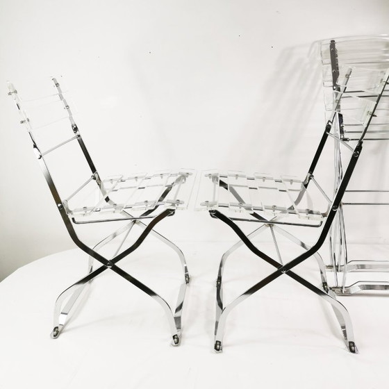Image 1 of Set di sedie pieghevoli di design, Maison & Jardin Paris, anni '70