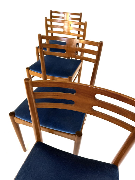 Image 1 of Set di 4 sedie da pranzo vintage danesi anni '60