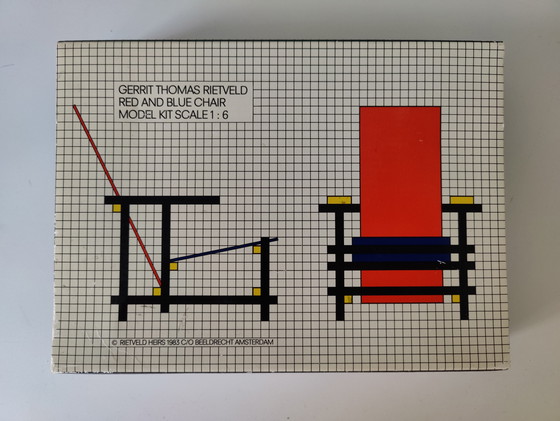 Image 1 of Rietveld Red Blue Chair Miniature 1983