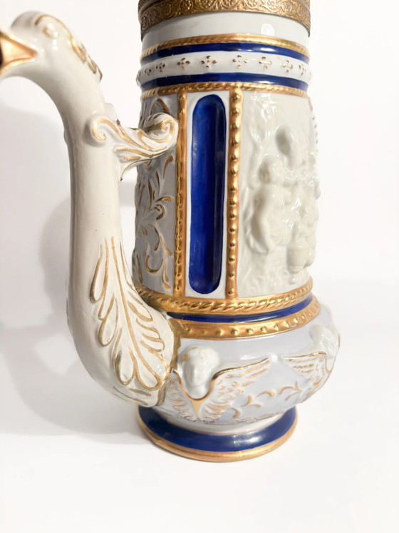 Capodimonte Porcelain Teapot, Bronze and Pure Gold, Late 19th Century – Table accessories (photo 14 of 16)