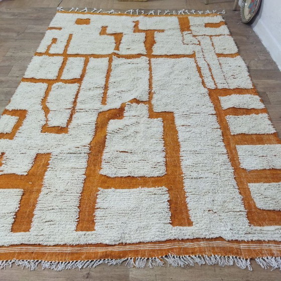 Image 1 of Modern Abstract Moroccan Rug – Modern Abstract Moroccan Berber Carpet | 285 × 200 cm