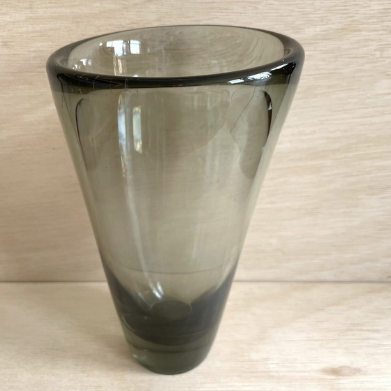 Image 1 of Vaso in vetro Holmegaard - Design danese, vetro vintage colorato