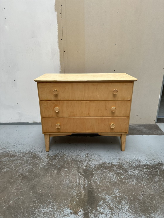 Image 1 of Mid Century Fosby Verken Refreshed Birch Dresser