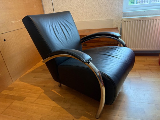 2x Molinari Accademia – Poltrone, Leather, Chrome (photo 4 of 5)