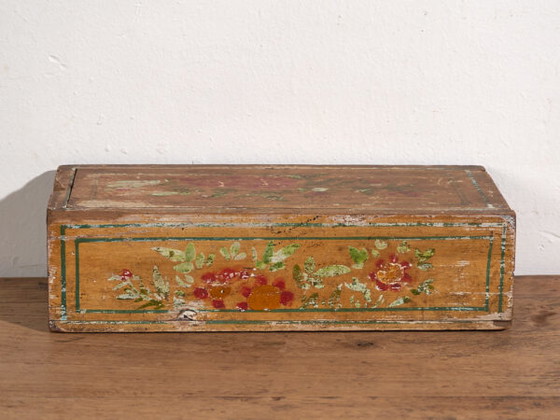 Scatola orientale antica gialla dipinta a mano (c.1900) #25 – Oggetti decorativi (photo 24 of 40)