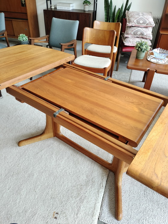 Image 1 of Vintage, Danish teak extendable oval dining table