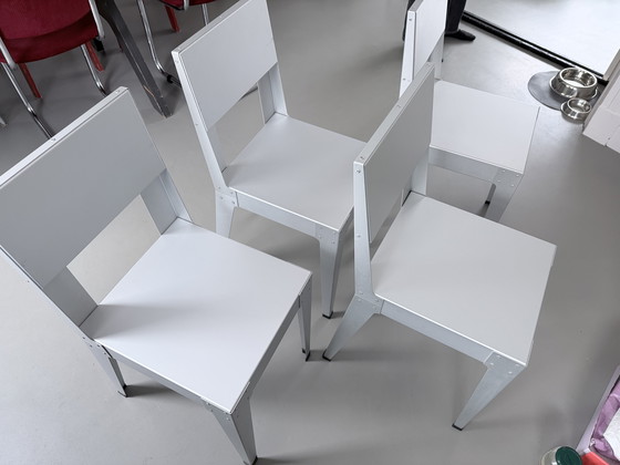 Image 1 of 4 sedie in alluminio Piet Hein Eek Lensvelt