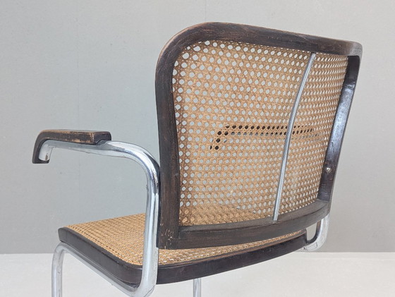 Image 1 of Bauhaus Tubular Steel Armchair K 17 by Robert Slezák, 1930s