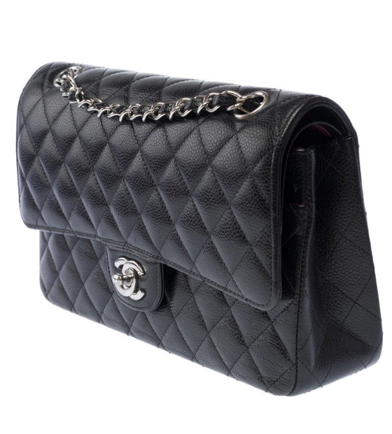 Image 1 of Borsa CHANEL Timeless/Classique en Cuir Noir - 103459