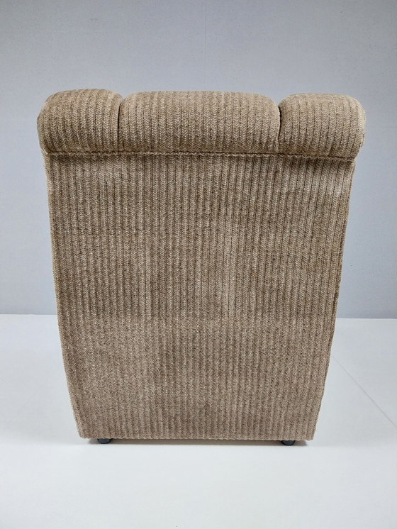 Image 1 of Poltrona vintage in tessuto a coste, anni '70