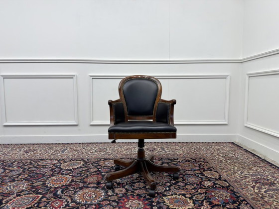 Klassischer italienischer Bürostuhl – Bürostühle, Metal, Wood (photo 2 of 7)