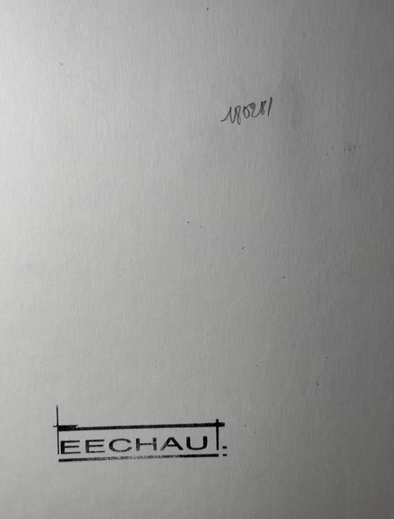 Eugène Eechaut (1928–2019) — Geometrisch abstracte compositie, 1981 – Schilderijen & Tekeningen, Paper (photo 9 of 12)