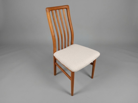 Set di 4 Sedie da pranzo Kai Kristiansen, Model 170, Schou Andersen, anni '60, Legno, Tessile, Marrone (foto 4 di 8)