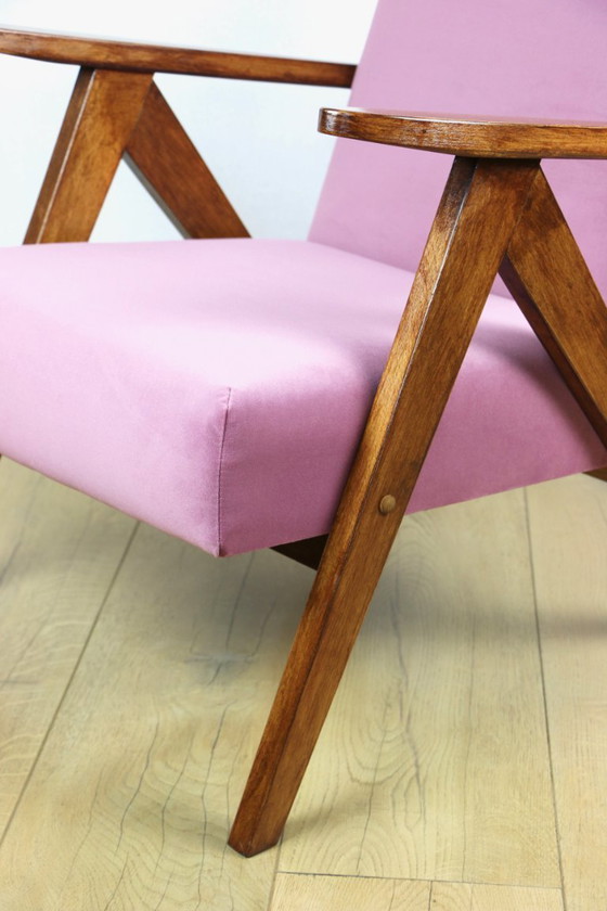 Image 1 of Vintage fauteuil B-310 VAR roze Jade structureel jaren 70 - 2 stuks beschikbaar