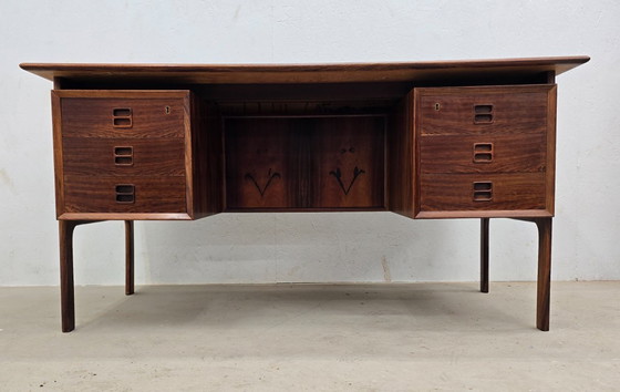 Image 1 of Rio rosewood desk by Erik Brouer for Brouer Møbelfabrik
