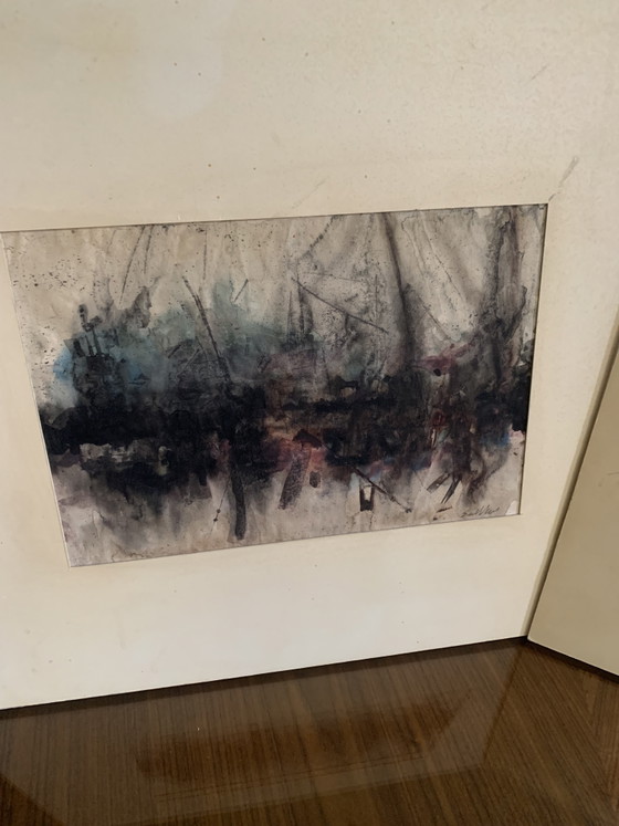 Slava Saveliev (1944-2013) Duo of Watercolours Provenance Studio - 90s. – Paintings & Drawings, Paper (photo 7 of 27)