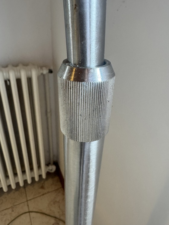 Image 1 of XXL vintage design arched floor lamp – In the style of the Castiglioni brothers – 1970s