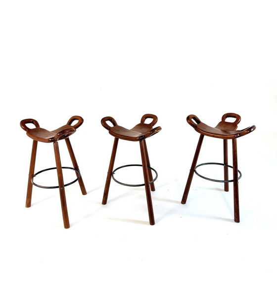 Image 1 of 3x sgabelli vintage Marbella, Conoform '60