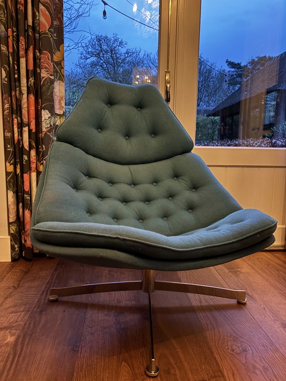 Fauteuil Artifort F588 – Chaises & fauteuils, Textile, Metal (photo 6 of 8)
